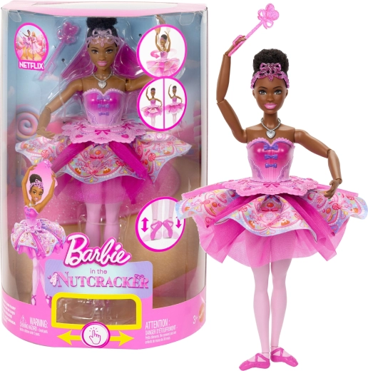 Barbie Barbie – Ballerina della Fata Confetto da “Barbie e lo Schiaccianoci” con gonna tutu trasformabile
