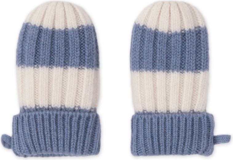 Guanti in merino Lodger Stripe Stone 0–12 mesi