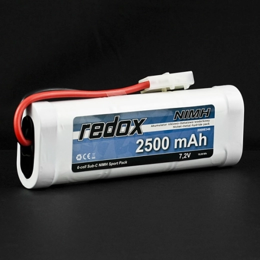 Pacco batteria Redox NiMH 2500 mAh 7,2 V