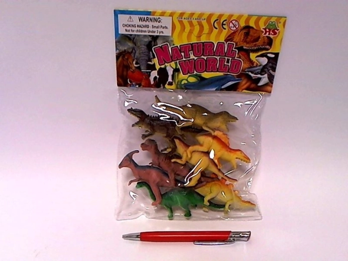 Set di mini figure di dinosauri 6–8 cm (8 pz)