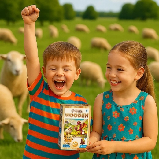 Pezzi in legno con bordi lisci