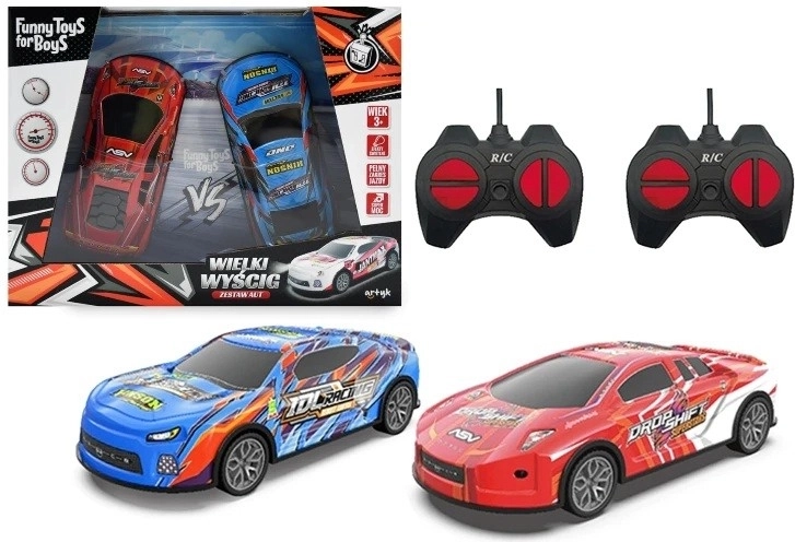 Set di 2 auto RC radiocomandate 1:24