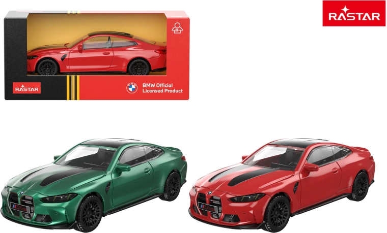 Macchinina in metallo Rastar BMW M4 CS 1:43 rossa - 1 pezzo