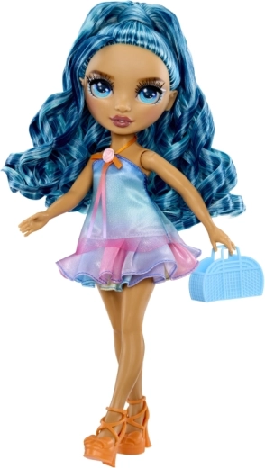 Lunghi capelli blu per acconciature creative