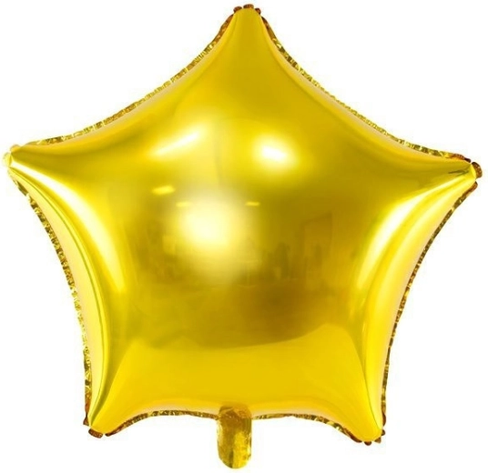 Palloncino in foil a stella dorata 45 cm