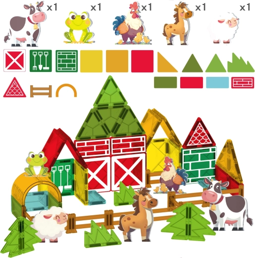 50 pezzi per costruzioni creative