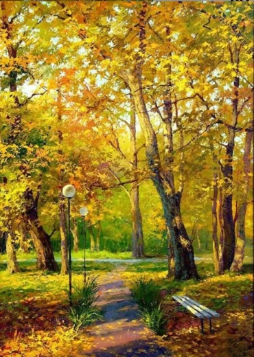 Norimpex dipingere con i numeri Autunno dorato nel bosco 40 × 50 cm