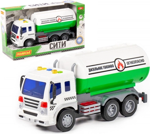 Autocisterna urbana con luce e suono