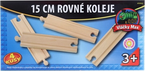 Vláčky Max binari diritti da 15 cm - 4 pz