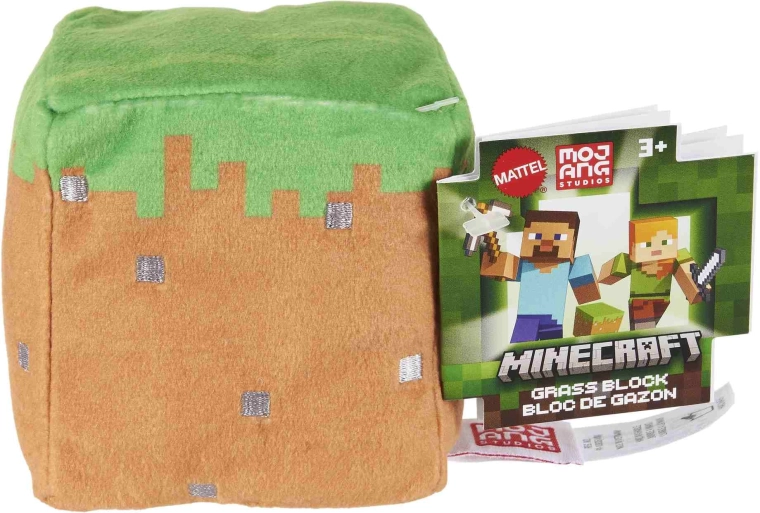 Cubo di peluche Minecraft assortito - 1 pezzo