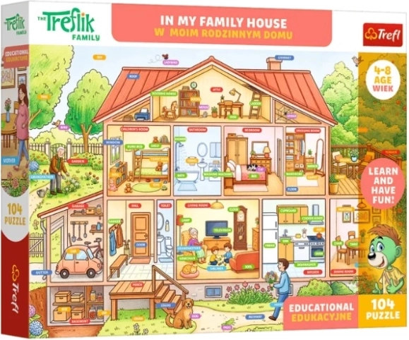 Puzzle educativo Edu 104 W moim rodzinnym domu