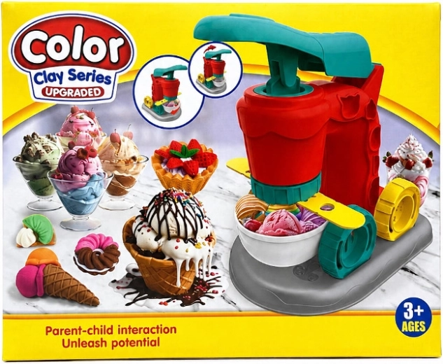 Set creativo con pasta da modellare per realizzare gelati e dessert