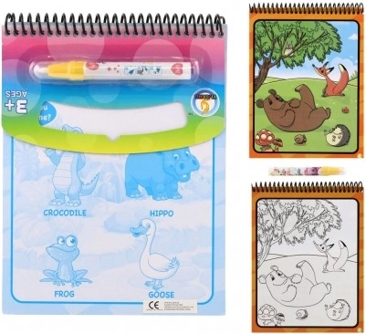 Magico dipingere con animali - album da colorare con penna ad acqua