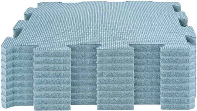 Tappetino gioco in schiuma Nido nido a puzzle dusty blue (9 pezzi)