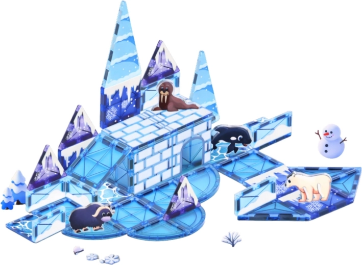 Pannelli blu trasparenti come il ghiaccio