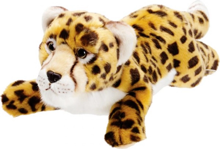 Ghepardo – peluche realistico in posizione di riposo