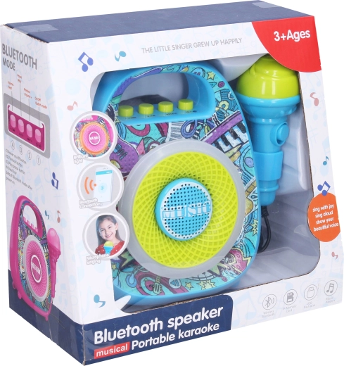 Altoparlante per karaoke con microfono