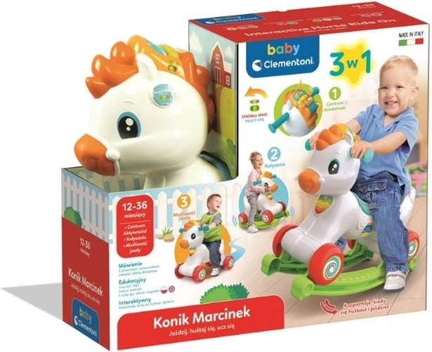 Cavallino interattivo Marcinek 3 in 1 CLE BABY