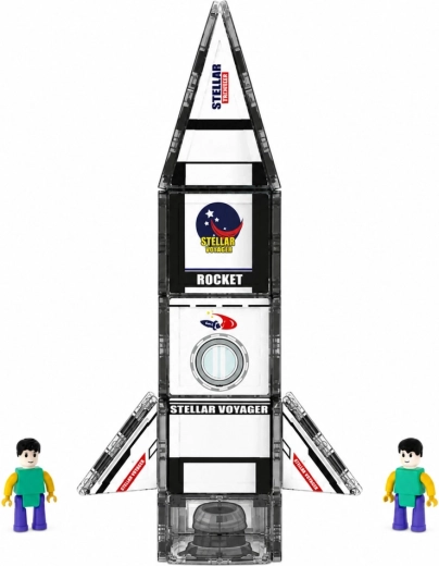 Razzo spaziale con elementi magnetici