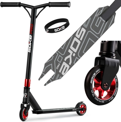 Monopattino freestyle SOKE PRO rosso