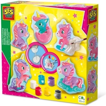 SES Creative colata in gesso e pittura: piccoli unicorni