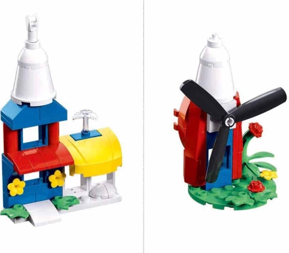 Costruzioni 6 in 1: dalla casetta al mulino a vento