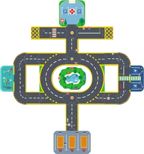 Grande rotonda e eliporto