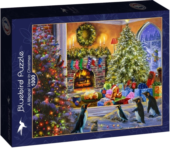 Puzzle Bluebird Vista magica sul Natale 1000 pezzi