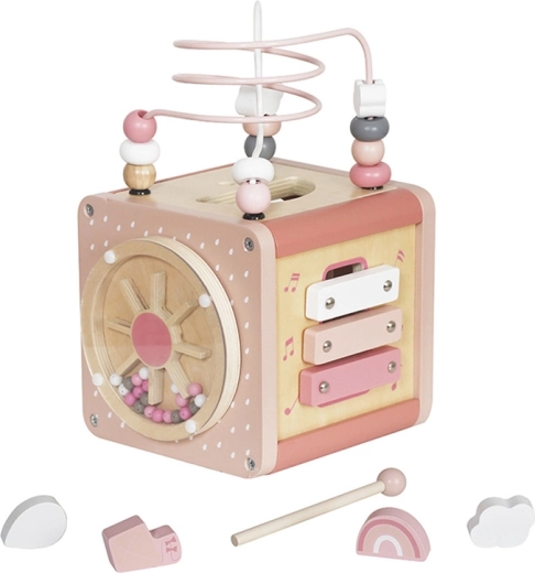 Cubo delle attività Montessori in legno