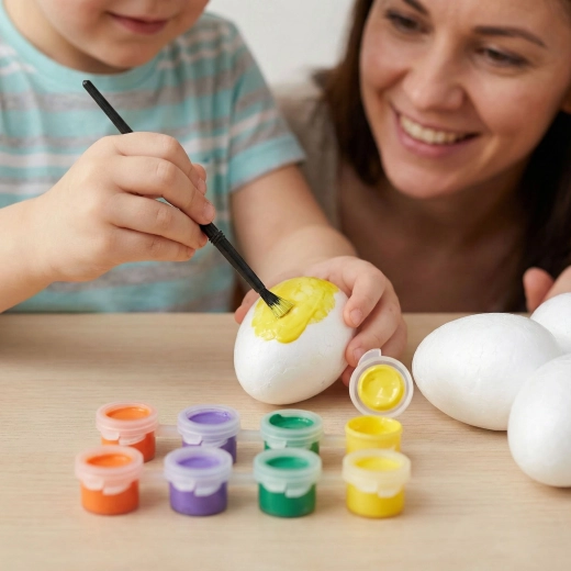 Colori e pennello inclusi nella confezione
