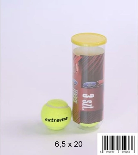 Palline da tennis 3 pz in tubo