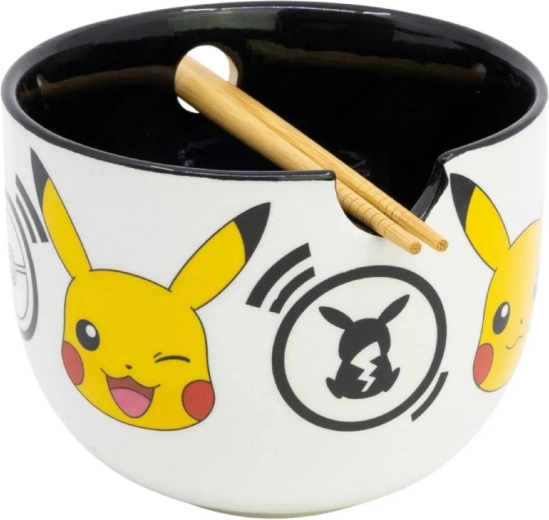 Ciotola ramen Pokémon con bacchette Black Logos in confezione regalo - 1 pezzo