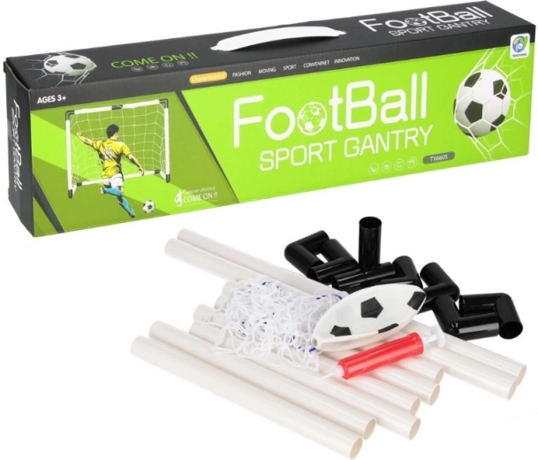 Porta da calcio per bambini con rete, pallone e pompetta