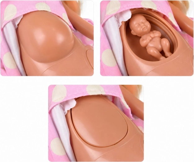 Pancione girevole della mamma con il bebè all’interno
