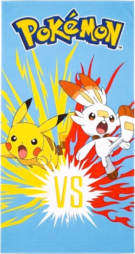 Asciugamano ad asciugatura rapida Pokémon Pikachu e Scorbunny