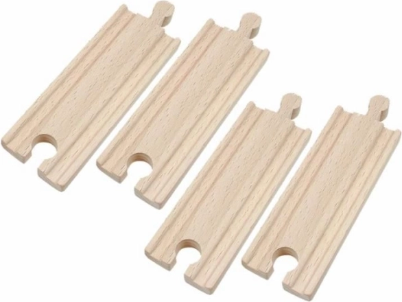 Set di binari per trenino in legno 11 cm – 4 pezzi