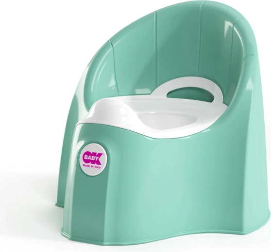 Vasino ergonomico OK Baby Pasha con vaschetta estraibile, sky blue