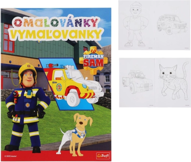 Libro da colorare Sam il pompiere