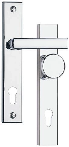 Maniglia di sicurezza 802, interasse 90 mm, cromo satinato / TiN satinato, inox