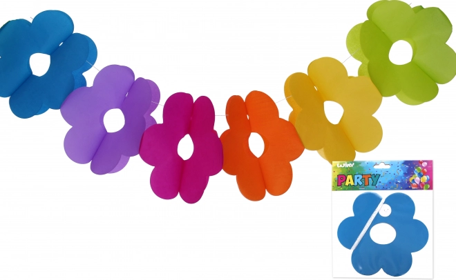 Ghirlanda di carta con fiori