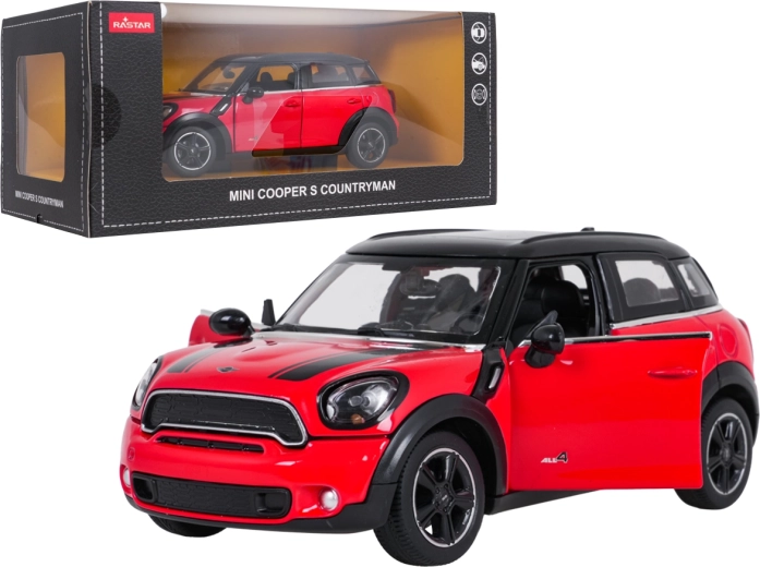Modello in metallo MINI Countryman 1:24 rosso RASTAR