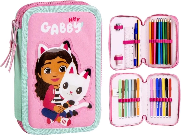Astuccio attrezzato a tre piani Gabby’s dollhouse - 1 pezzo