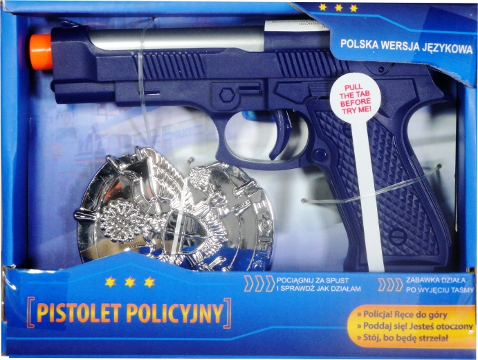 Pistola della polizia con modulo sonoro in polacco