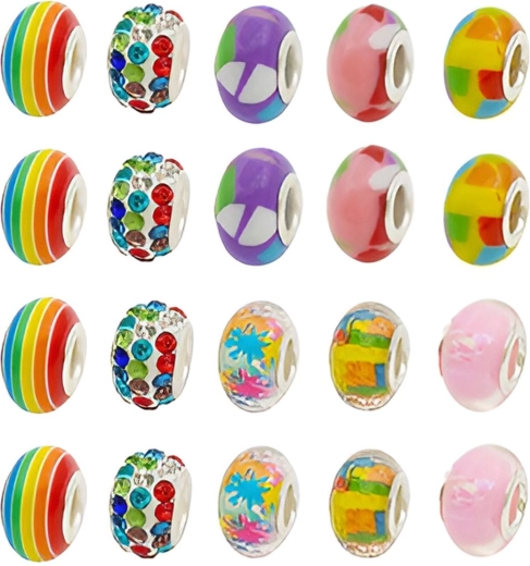 Perline colorate per un marcato effetto “rainbow”