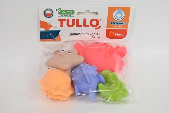 Animaletti da bagno colorati senza fori – set da 5 pz