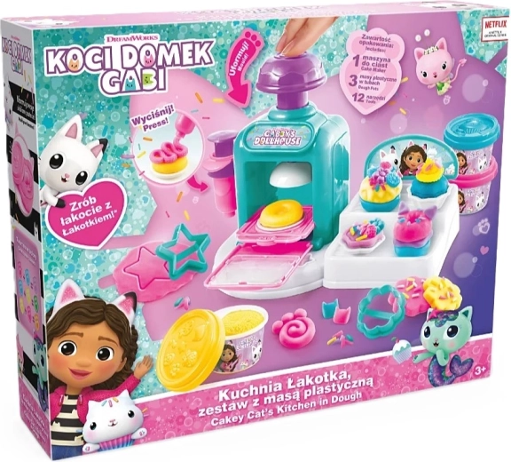 Cucina dei dolci GABBY’S DOLLHOUSE – set creativo con pasta da modellare