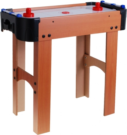 Air hockey per bambini effetto legno con ventilatore e accessori – Legno