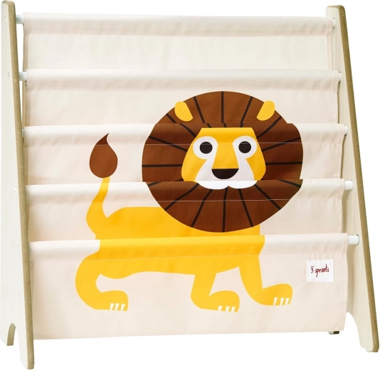 3 Sprouts porta-libri Lion Yellow