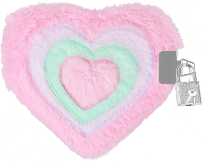 Copertina in peluche e design a cuore
