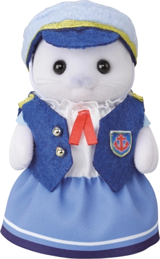 Figurina della mamma foca Amora in costume da marinaio